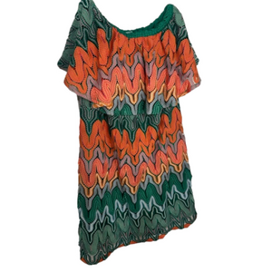 Colorful Zigzag Patterned Dress